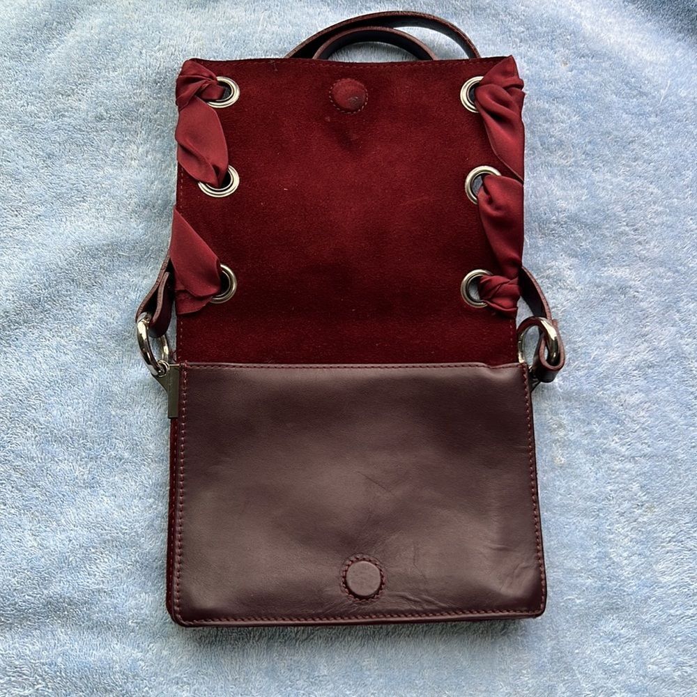 Topshop Leather and Ribbon Crossbody Bag - Picture 3 of 14